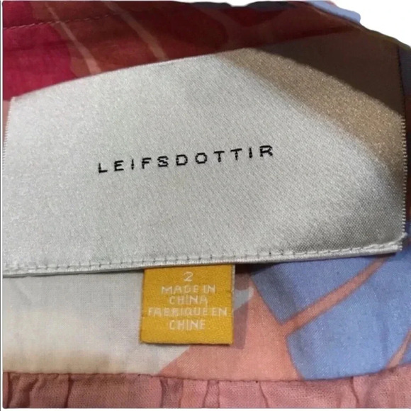 Anthropologie Leifsdottir Printed Pink Skirt Sz 2 - Picture 8 of 9